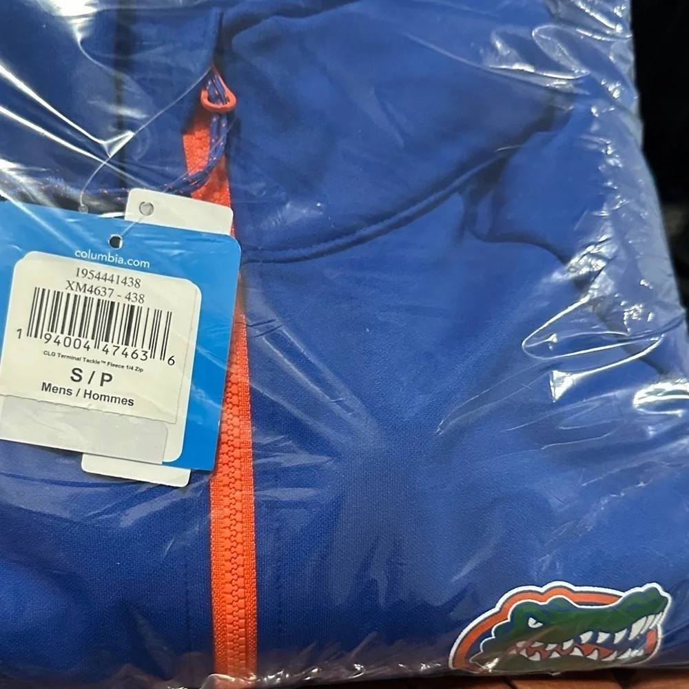 NWT Columbia Florida Gators Terminal Tackle Fleece 1/4 Zip shirt size Small
